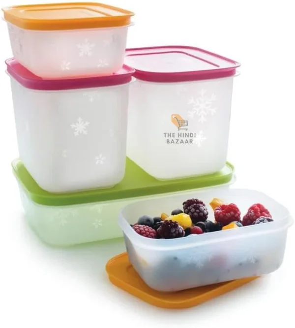 Tupperware Freeze It Starter set 2x 1,9 cup, 2x 4.6 cup, 1x 4.2 cup