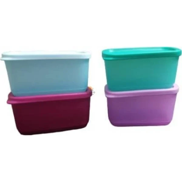 Tupperware Cubix Mini Rect Plastic Utility Container 250 Ml Pack Of 4 - Image 2