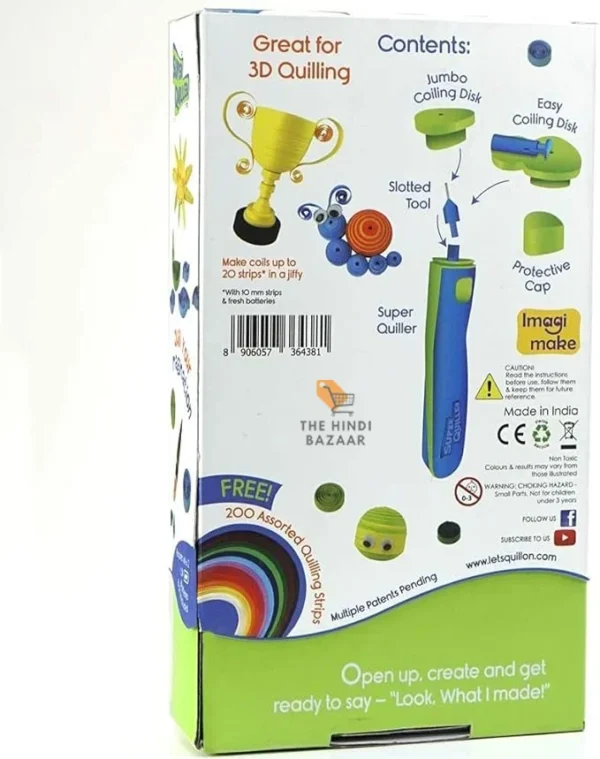 QUILL ON - Super Quiller - Automated Multifunction Quilling Tool - Blue - Image 5