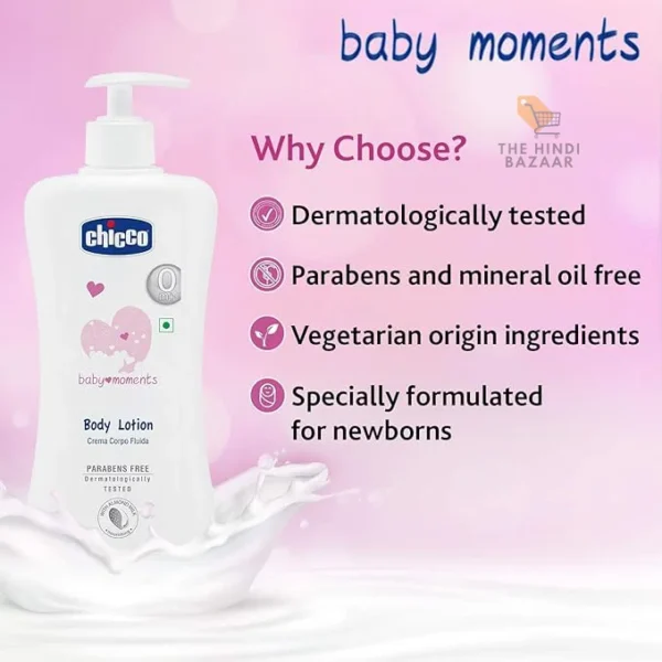 Chicco Baby Moment Body Lotion Size 500 Ml. - Image 4
