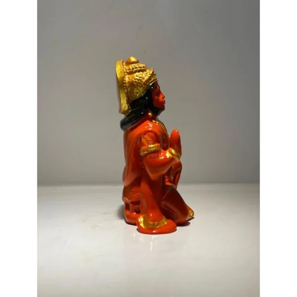 DIGITAL COMM Hanuman Ji Murti in Blessing Posture with Gada - Image 2