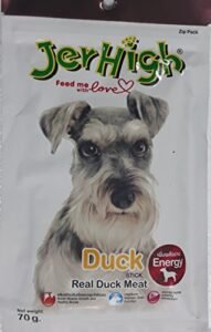 Jerhigh Duck Stick Dog Treats Made with Real Duck (Energy), 70 g