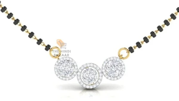 Gold plated traditional short mangalsutra - Image 2