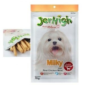 JerHigh All Life Stages Dog Snacks Milky Stick Chicken Meat 70G Plus Vitamin Calcium (Pack Of 3)