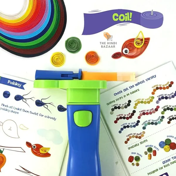 QUILL ON - Super Quiller - Automated Multifunction Quilling Tool - Blue