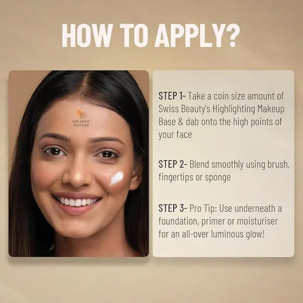 Swiss Beauty Real Makeup Base Highlighting Primer - Image 3