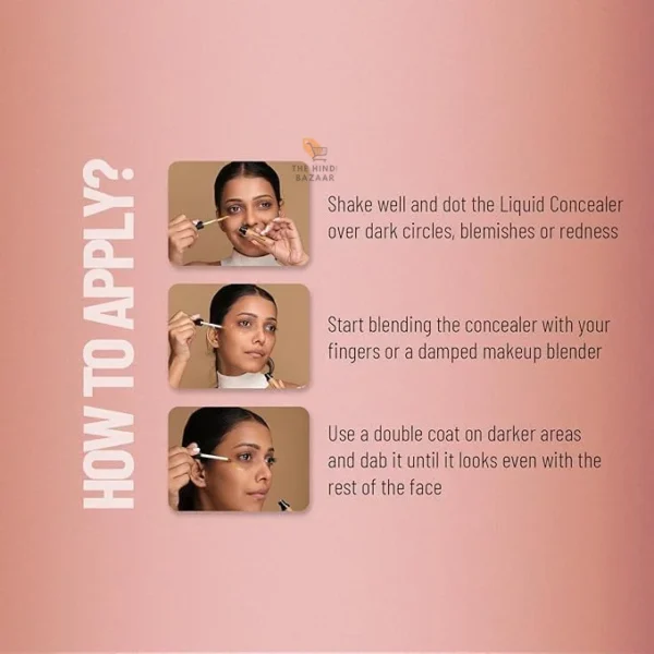 Swiss Beauty Liquid Light Weight Concealer With Full Coverage - Image 3