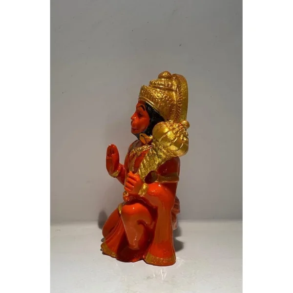 DIGITAL COMM Hanuman Ji Murti in Blessing Posture with Gada - Image 4