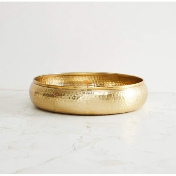 Gracious Antique Round Hammered Traditional Potpourri Bowl - Image 3