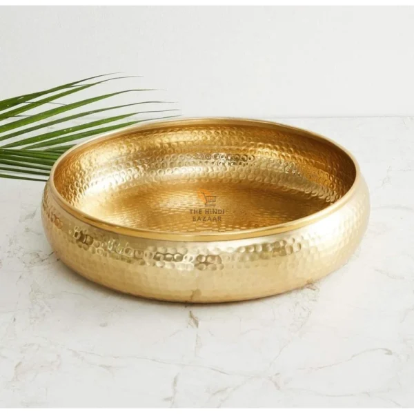 Gracious Antique Round Hammered Traditional Potpourri Bowl - Image 2
