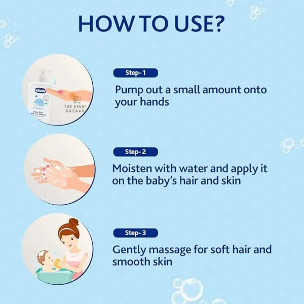 Chicco Baby Moments Gentle Body Wash and Shampoo (500ml) - Image 4