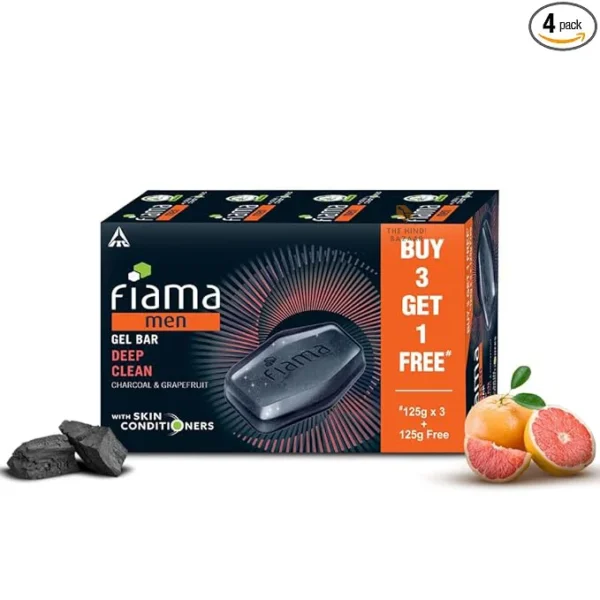 Fiama Men Deep Clean Gel Bar, With Charcoal, Grapefruit - Image 6