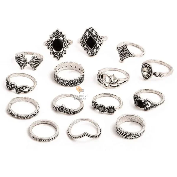 Floral Designs Silver Plushy Rings - Image 3