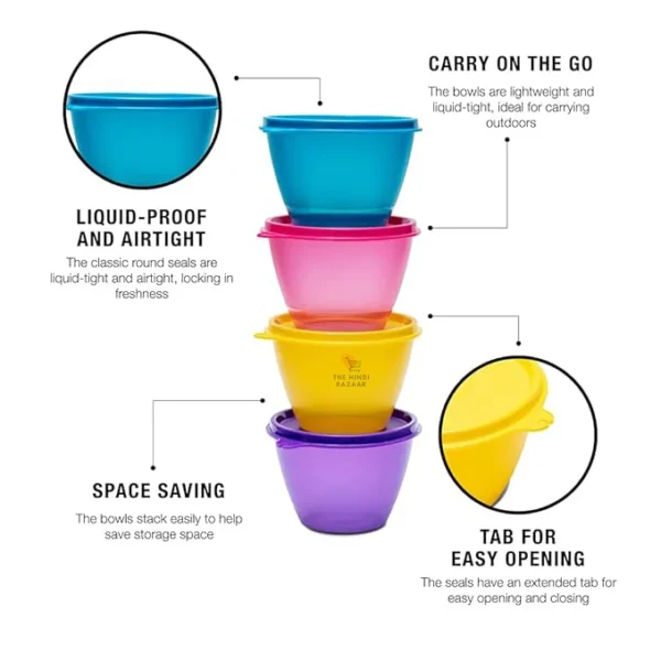 Tupperware Bowled Over Set, 430ml, 4 Pieces - Image 4