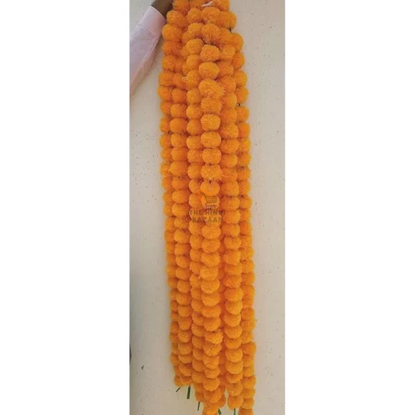 10Pcs - Artificial Marigold Flowers Garland For Decoration - Image 4