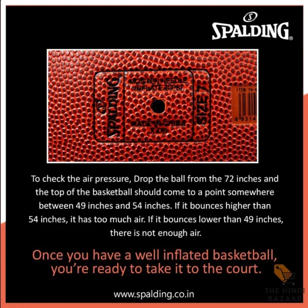 Spalding TF-250 Professional Match Ball (Size 7, Orange) - Image 3