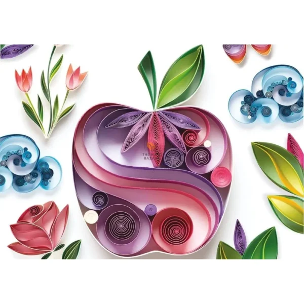 DEZIINE Complete Quilling Paper Set with Strips and Tools - Image 2