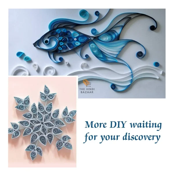 DEZIINE Complete Quilling Paper Set with Strips and Tools - Image 5
