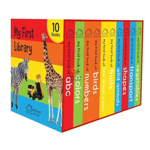 My First Library: Boxset of 10 Board Books for Kids