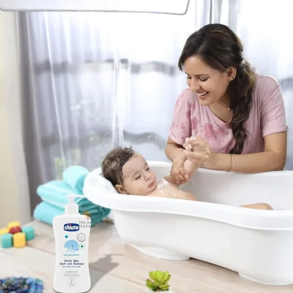 Chicco Baby Moments Gentle Body Wash and Shampoo (500ml) - Image 3