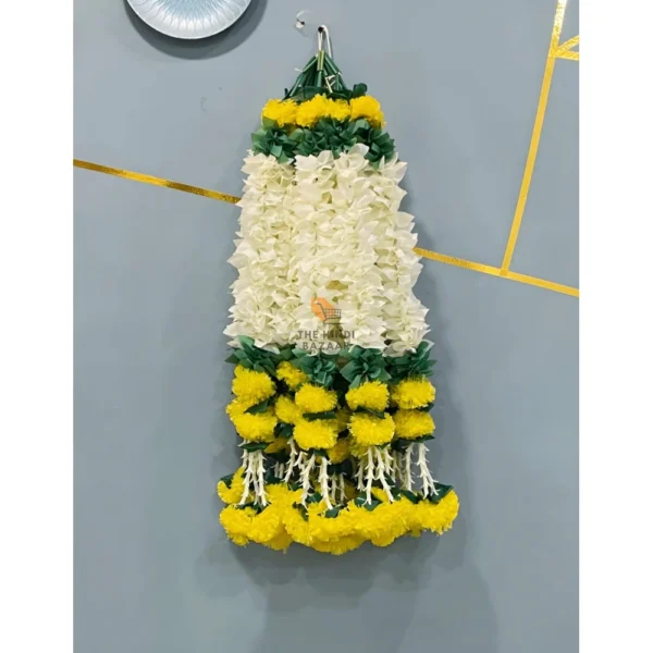 Handmade Artificial Jasmine Gajra Toran Marigold Garland