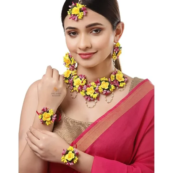 ZENEME Jewellery Flowers Jewellery Set