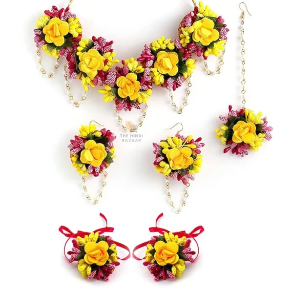 ZENEME Jewellery Flowers Jewellery Set - Image 3