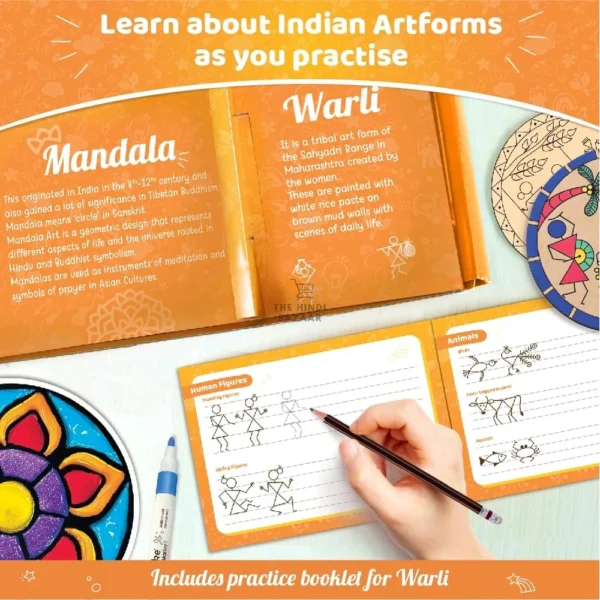 Imagimake Learn Indian Art Forms DIY Kit for Kids - 5 Art Forms - Image 3