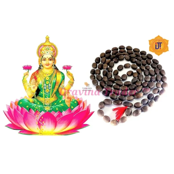 Dravina Trader Original Kamal Gatta Mala 108 Lotus Seed Beads - Image 3