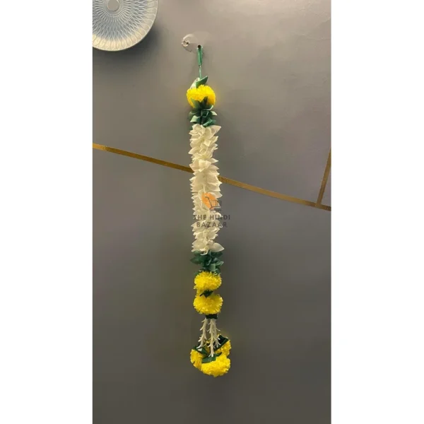Handmade Artificial Jasmine Gajra Toran Marigold Garland - Image 6