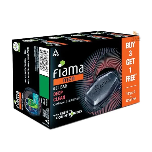 Fiama Men Deep Clean Gel Bar, With Charcoal, Grapefruit - Image 5