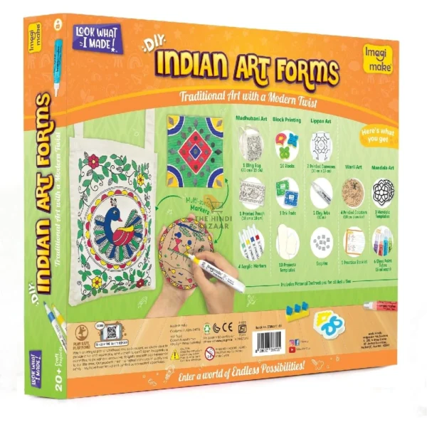 Imagimake Learn Indian Art Forms DIY Kit for Kids - 5 Art Forms - Image 6
