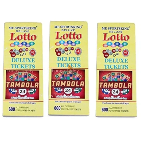 Funny Teddy Tambola Tickets - 1200 Tickets for Bingo Game - Image 2