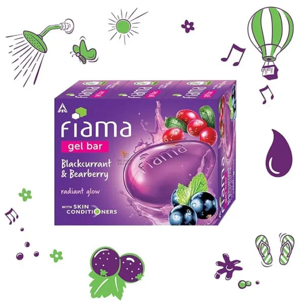 Fiama Gel Bar Blackcurrant and Bearberry