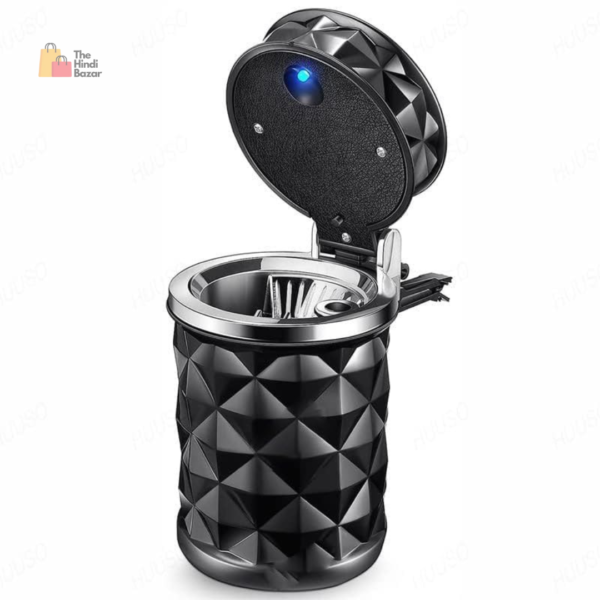 Car Cigarette Ashtray, Fire Proof, Smokeless Lid Easy to Clean Smoke Trash Can For AC Air Vent, Cup Holder, Dashboard, Portable Ash Tray, Accessories Indoor Outdoor Travel Car