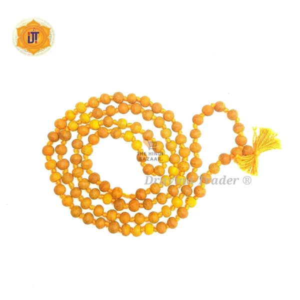 Dravina Trader® 100% Natural Haldi Mala (108+1 Beads) - Image 3