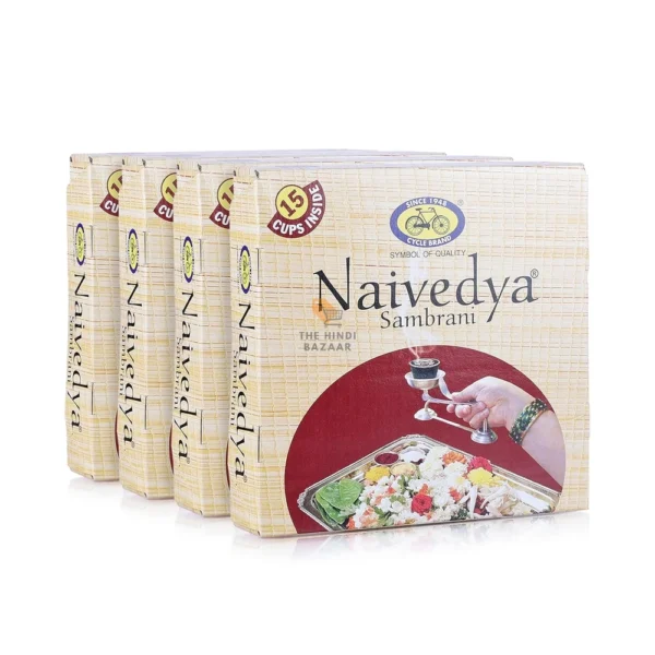 Cycle Pure Naivedya Sambrani Dhoop Cups (60 pcs) Pack of 4