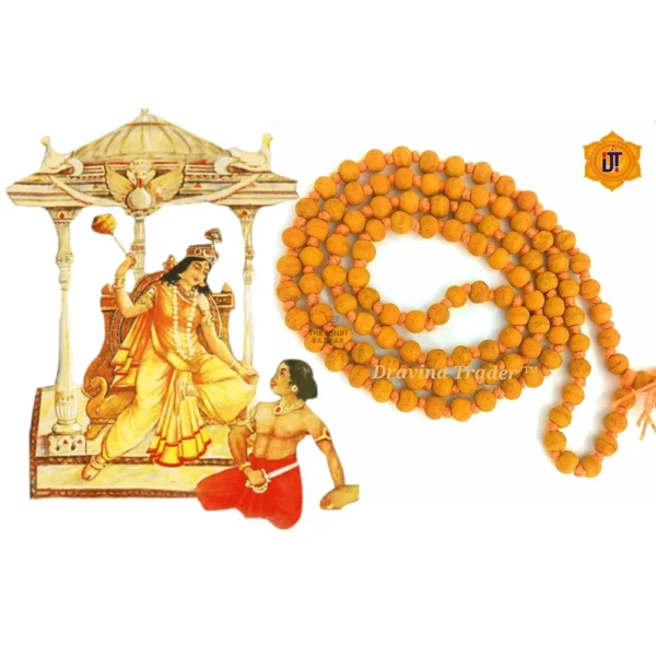Dravina Trader® 100% Natural Haldi Mala (108+1 Beads) - Image 2