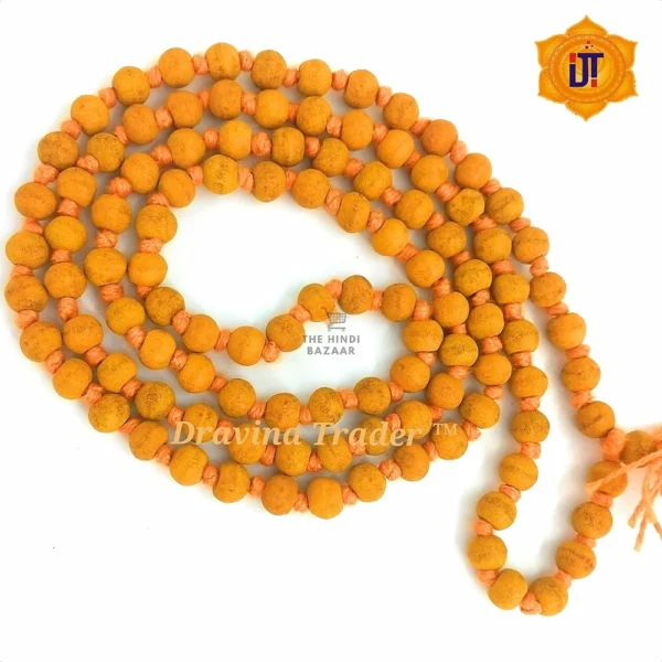 Dravina Trader® 100% Natural Haldi Mala (108+1 Beads) - Image 5