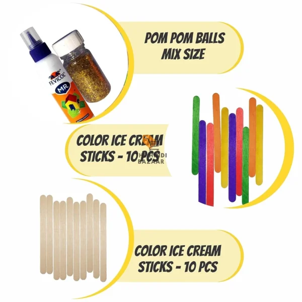 INDIKONB 16 in 1 Art and Craft Kit for Girls and Boys - Image 4