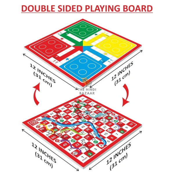 Ankit Toys Ludo & Snake & Ladders Junior Board Game Set - Image 3