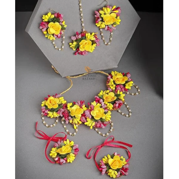 ZENEME Jewellery Flowers Jewellery Set - Image 6