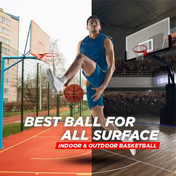 Spalding Rebound Rubber Basketball (Size 7, Orange) - Image 2