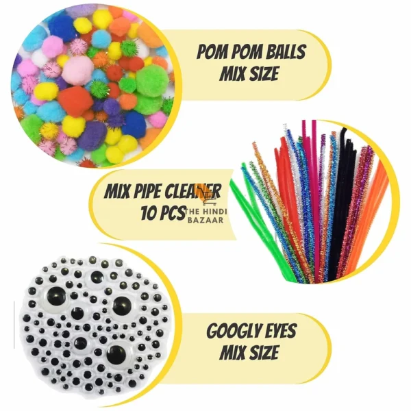INDIKONB 16 in 1 Art and Craft Kit for Girls and Boys - Image 5
