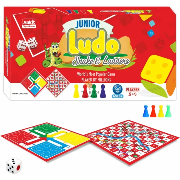 Ankit Toys Ludo & Snake & Ladders Junior Board Game Set