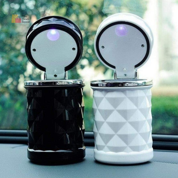 Car Cigarette Ashtray, Fire Proof, Smokeless Lid Easy to Clean Smoke Trash Can For AC Air Vent, Cup Holder, Dashboard, Portable Ash Tray, Accessories Indoor Outdoor Travel Car - Image 8