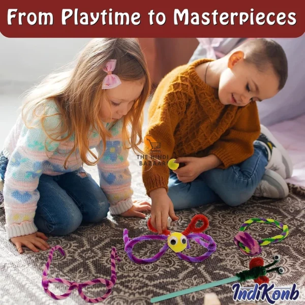 INDIKONB 16 in 1 Art and Craft Kit for Girls and Boys - Image 3